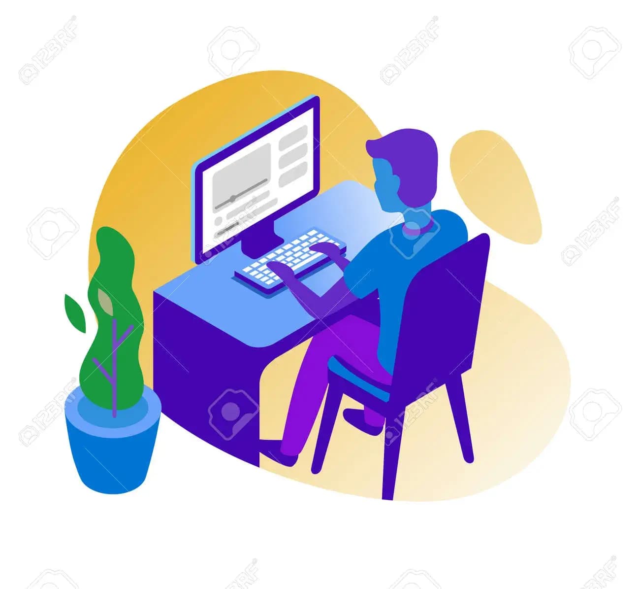 Person working on multiple digital screens